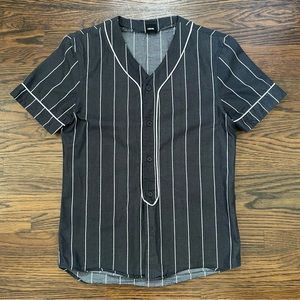 ASOS Pin Stripe Baseball Jersey